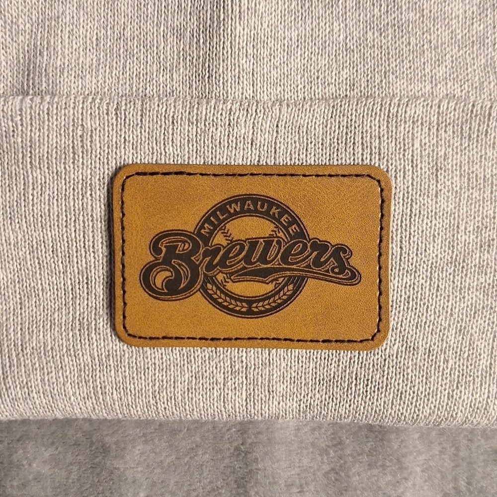 Brewers Leather Rectangle Patch MLB (Patch Only)